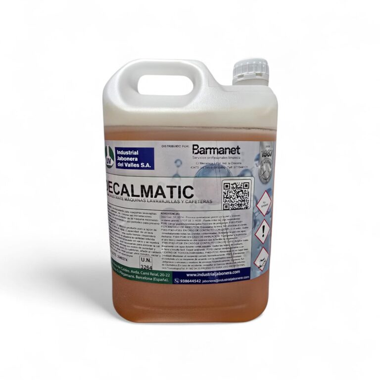 Desincrustante maquinas lavavajilas y cafeteras DECALMATIC 5L Barmanet