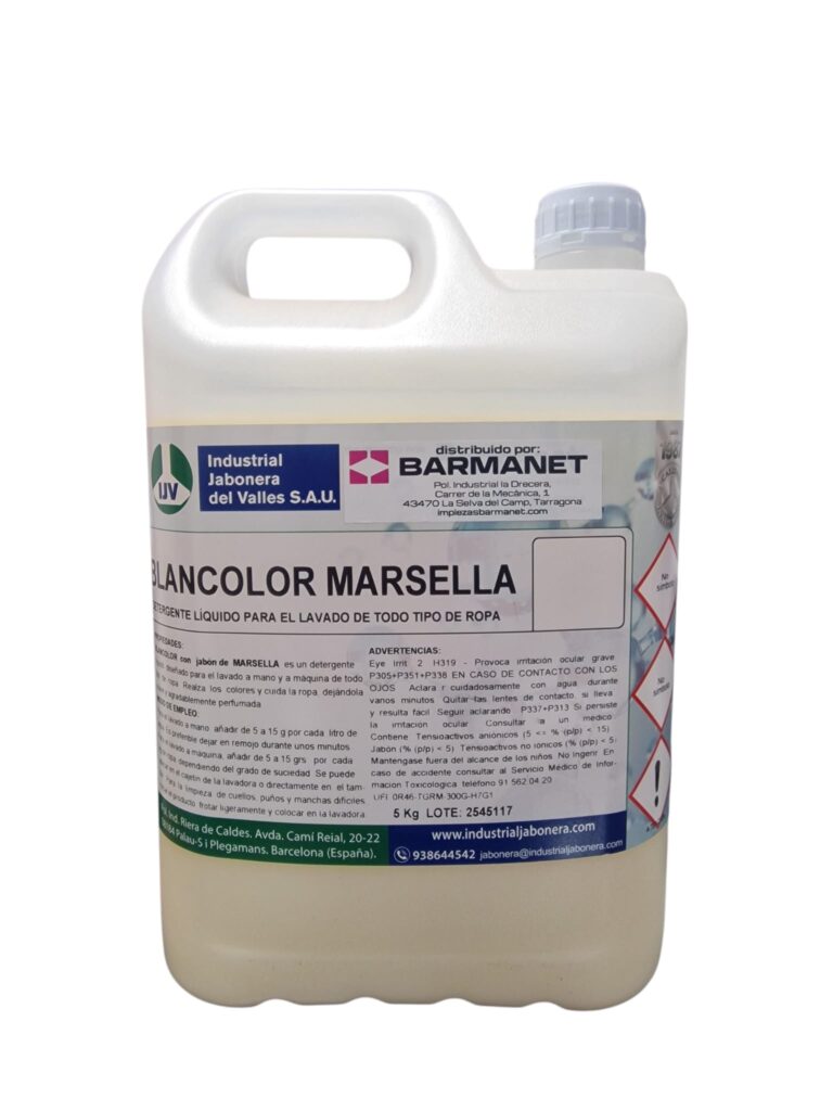 Detergente liquido BLANCOLOR MARSELLA 5L Barmanet