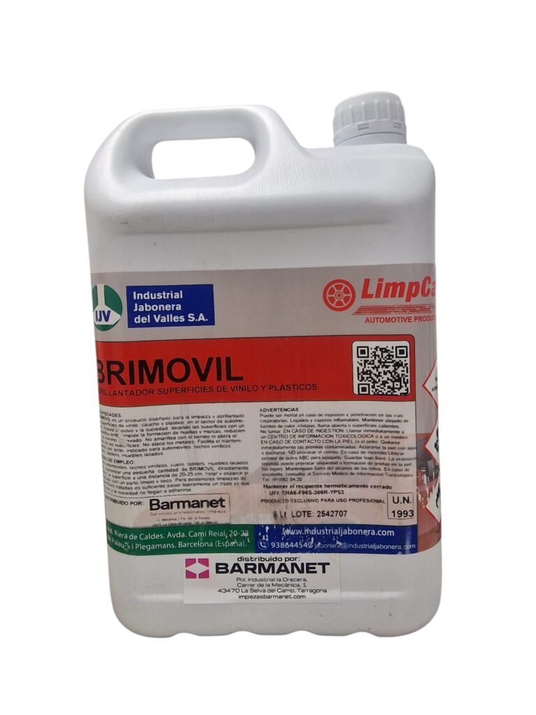 Abrillantador de vinilos y plasticos BRIMOVIL 5L Barmanet