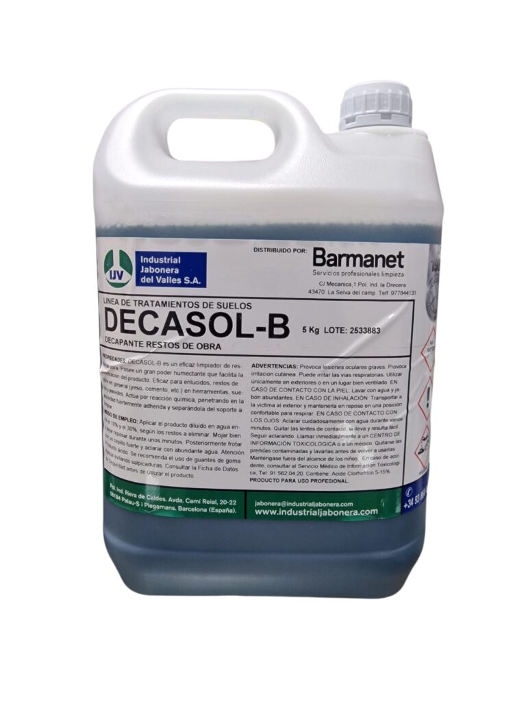 Decapante restos de obra DECASOL-B 5L Barmanet