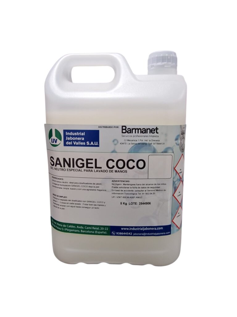 Gel neutro Sanigel coco 5l Barmanet