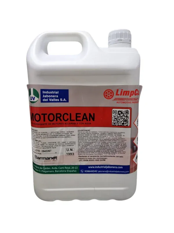 Desengrasante de motores MOTORCLEAN 5L Barmanet
