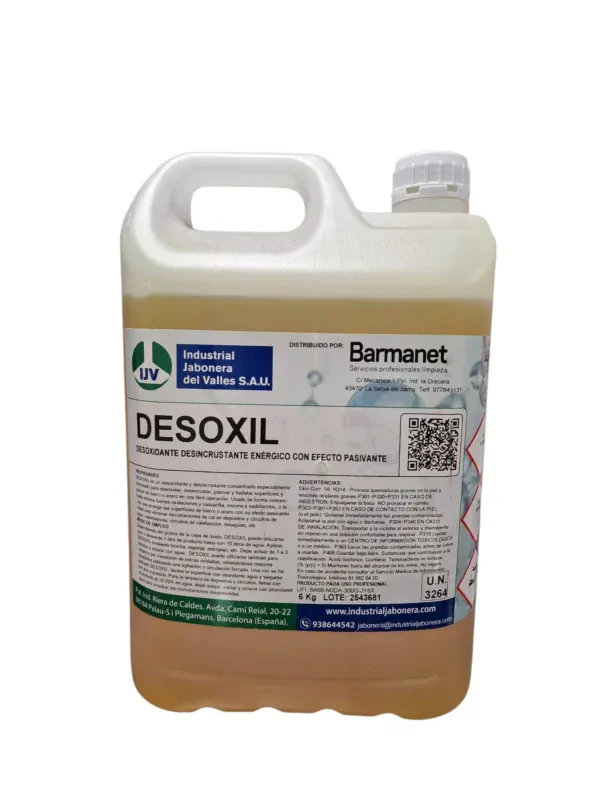 Desoxidante desincrustante DESOXIL 6KG Barmanet