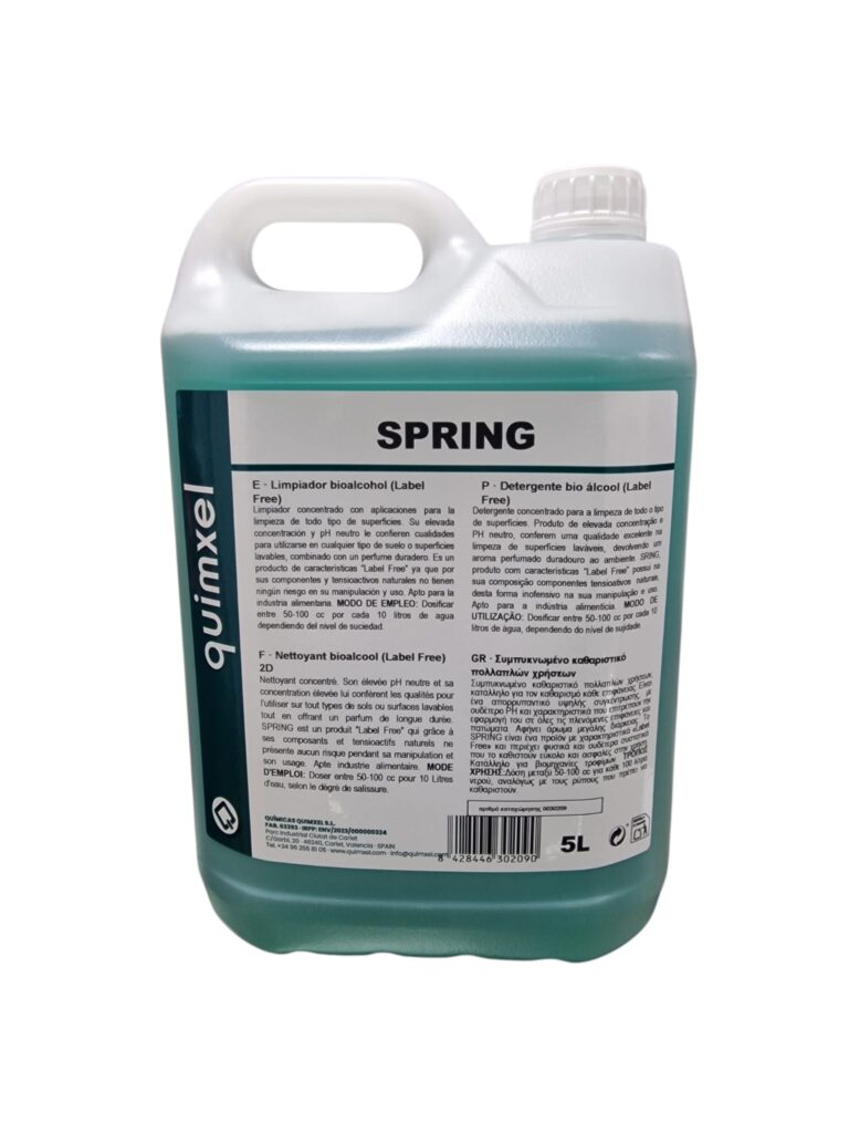 Limpiador bioalcohol SPRING 5L Barmanet