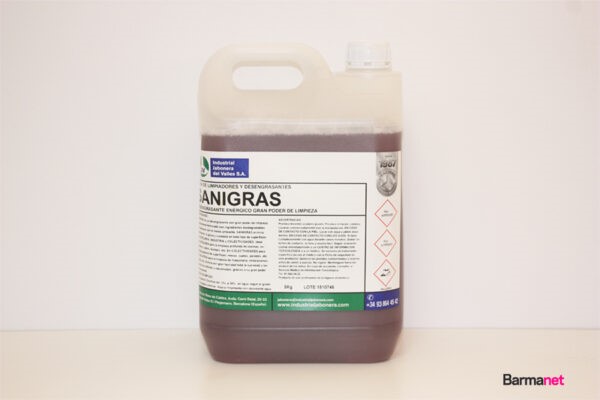 Desengrasante Profesional Sanigras de Barmanet es un desengrasante con gran poder de limpieza