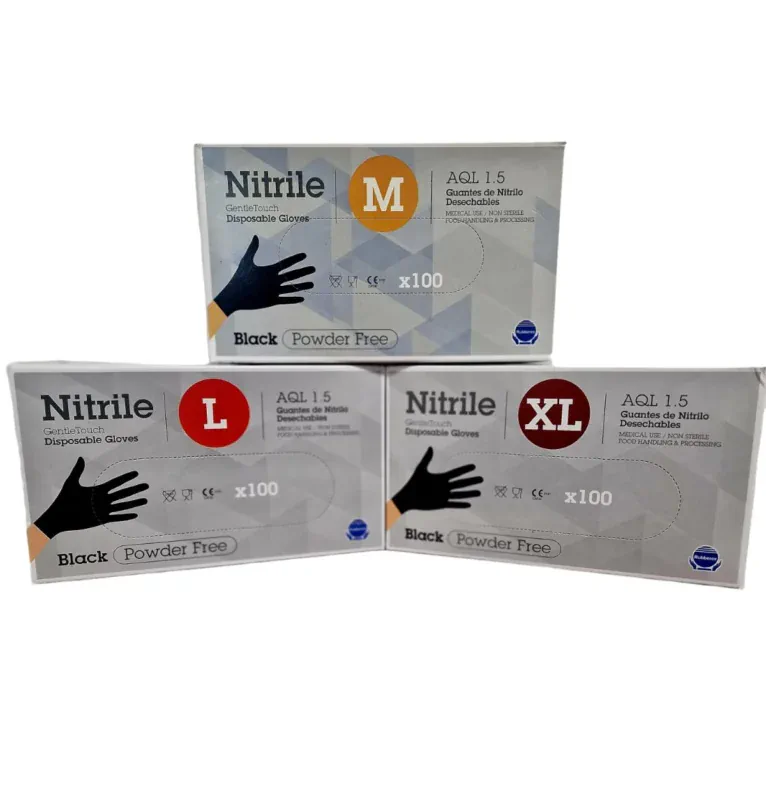 GUANTE-NITRILO-NEGRO