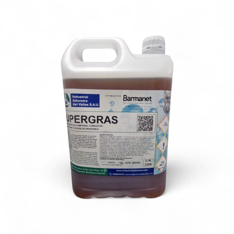 Desengrasante campanas, conductos de extraccion SUPERGRAS 5L Barmanet