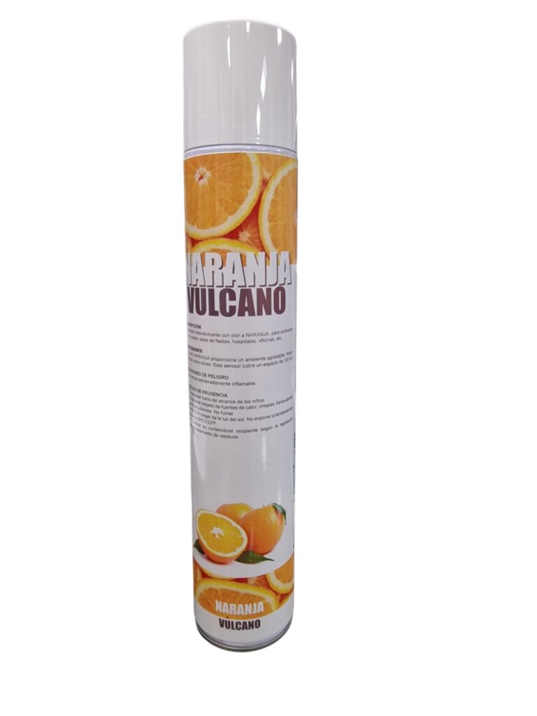 Ambientador vulcano naranja 1000cc Barmanet