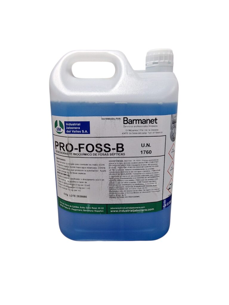 Desodorizante fosas septicas PRO-FOSS-B 5L Barmanet
