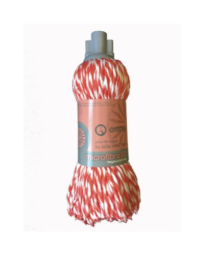 Fregona tiras blanca roja Barmanet