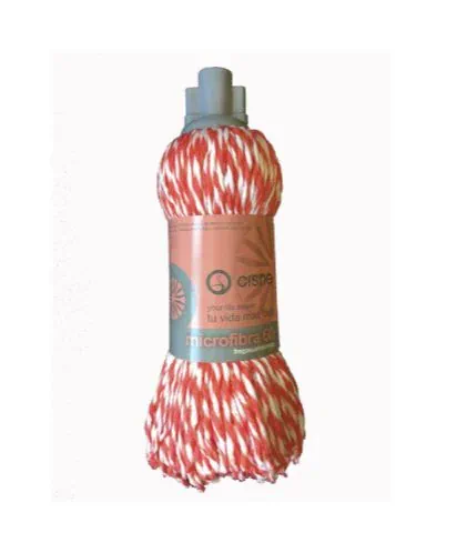 Fregona tiras blanca roja Barmanet