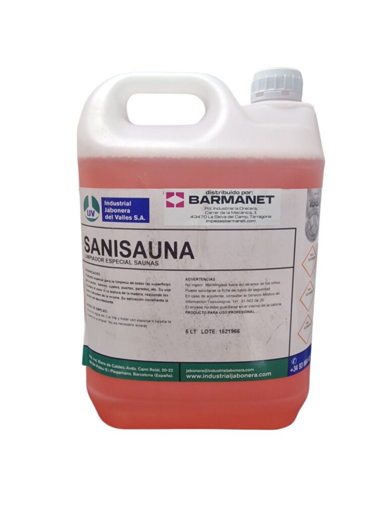 Limpiador especial saunas SANISAUNA 5L Barmanet
