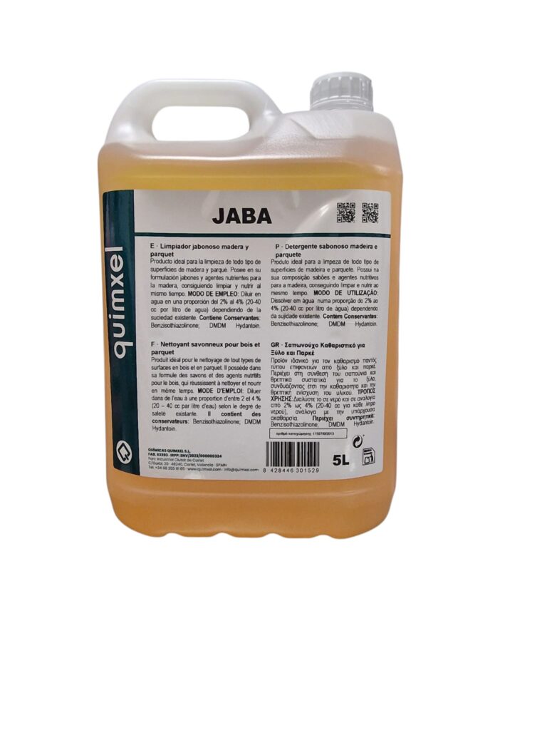Limpiador jabonoso madera y parque JABA 5L Barmanet