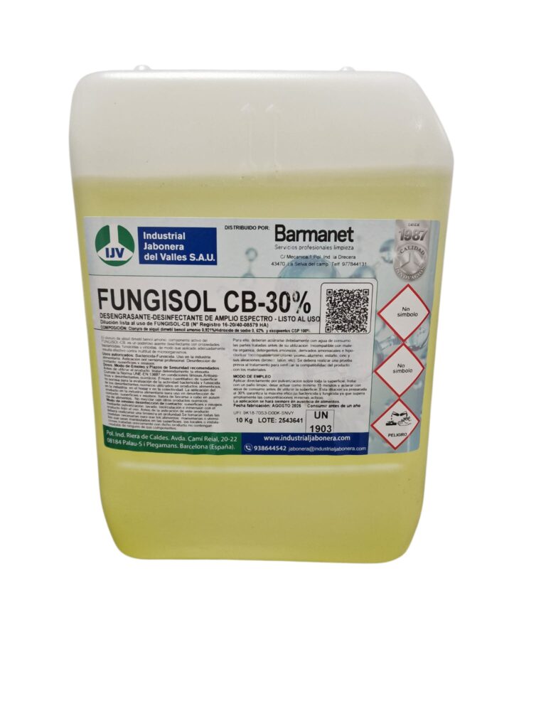 Limpiador multiusos desinfectante de amplio espectro FUNGISOL CB-30% Barmanet