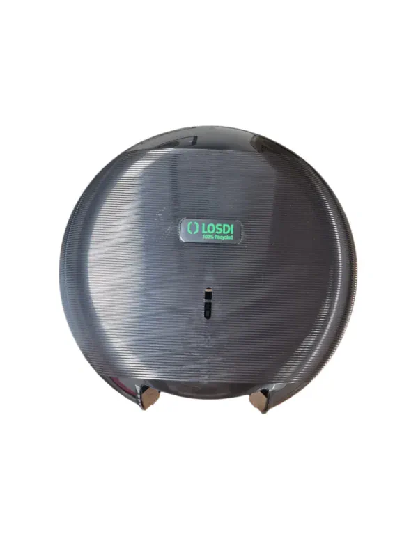 Dispensador papel higiénico 300m negro Barmanet