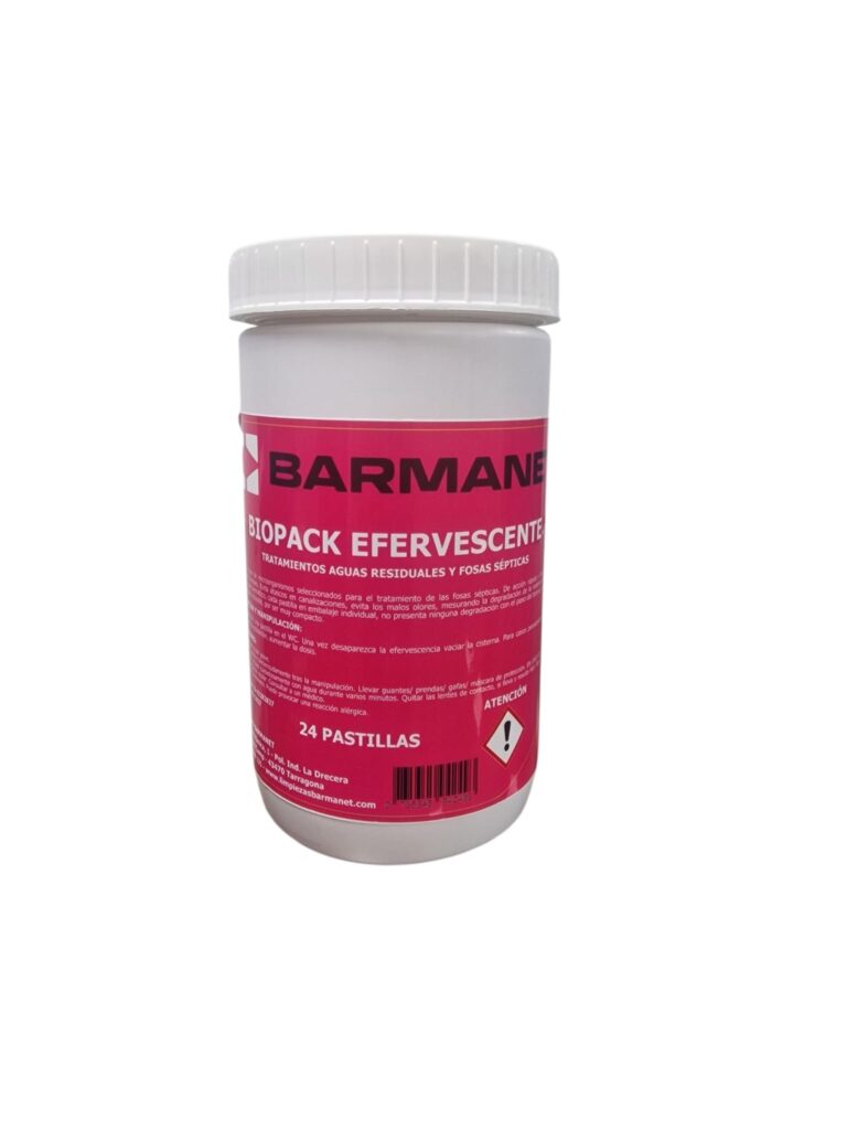 Tratamientos aguas residuales BIOPACK EFERVESCENTE Barmanet